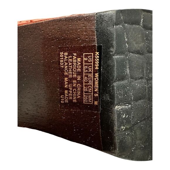 Adidas Rockport Coral Pink Leather Clogs Adiprene Comfort size 9 - Picture 6 of 11